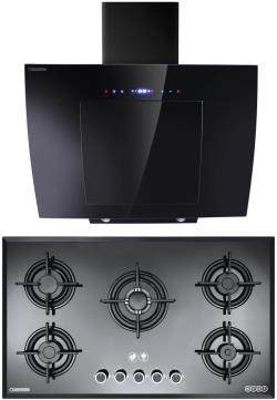 هود و اجاق گاز صفحه ای درخشان مدل گلکسی g605