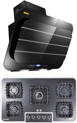 هود و اجاق گاز صفحه ای درخشان مدل پارالل g637