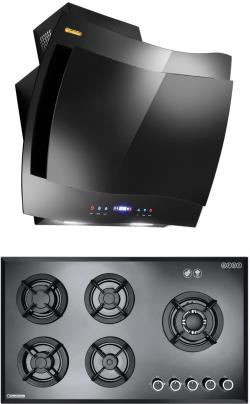 هود و اجاق گاز صفحه ای درخشان مدل فریز g602