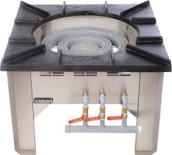 اجاق پلوپز صنعتی 3 ردیفه مطبخ آرا مدل b06