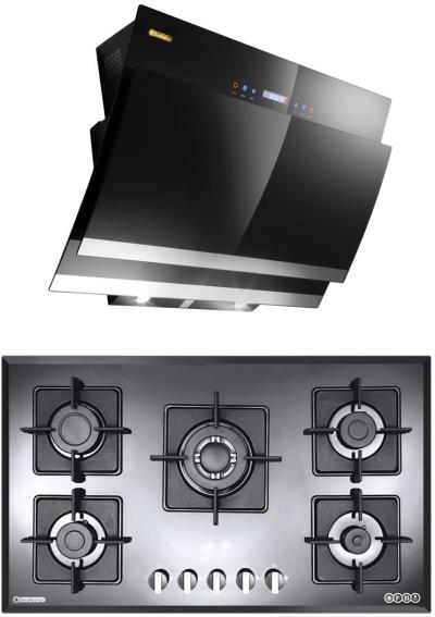 هود و اجاق گاز صفحه ای درخشان مدل G611 APRIL