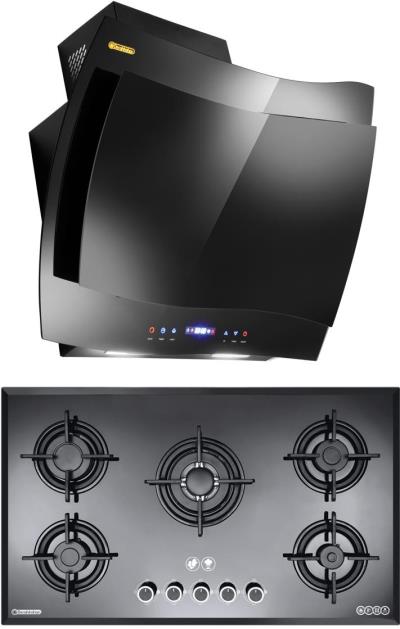 هود و اجاق گاز صفحه ای درخشان مدل فریز G605