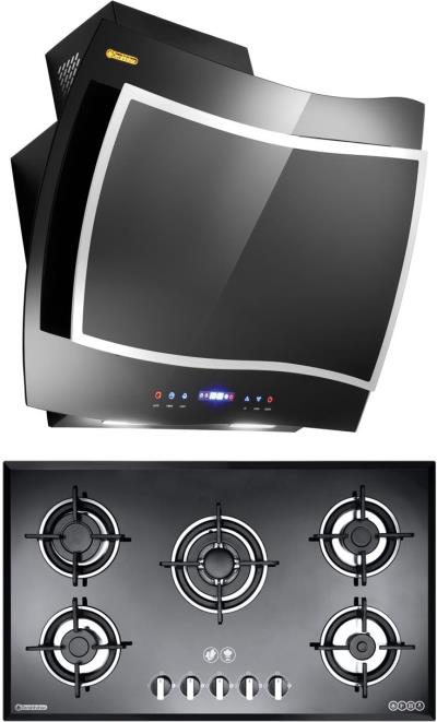 هود و اجاق گاز صفحه ای درخشان مدل فریز G607