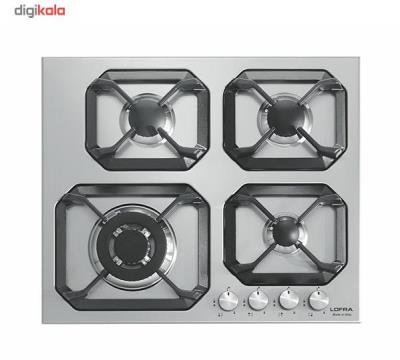 اجاق گاز صفحه ای استیل لوفرا مدل HLS6G0 GC102