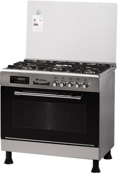 اجاق گاز روبینا طرح فر مدل روبین دیجیتال