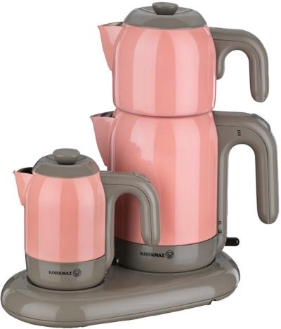 چای و قهوه ساز کرکماز مدل ELECTRICAL SEMAVER MIA کد 353 به همراه یک عدد اردورخوری ویترای HAIAHO طرح لاله