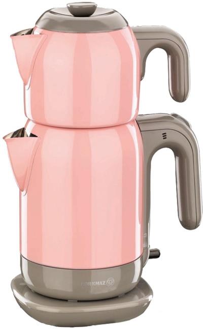 چای ساز کرکماز مدل DEMTEZ کد 369 به همراه یک عدد اردورخوری ویترای HAIAHO طرح آفتاب