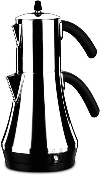 چای ساز کرکماز مدل MOLAVI کد 349 به همراه ست 3 عددی اردورخوری