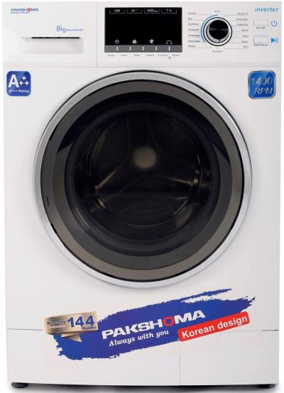 ماشین لباسشویی پاکشوما مدل WFI 80430 ظرفیت 8 کیلوگرم